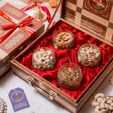 Artistic Red Dry Fruit Box